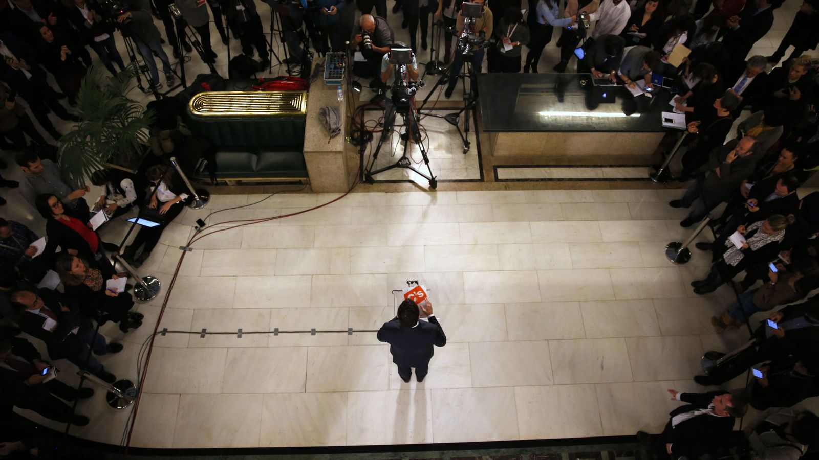 Foto: Pedro Sánchez, en la rueda de prensa tras el pacto. (Reuters)