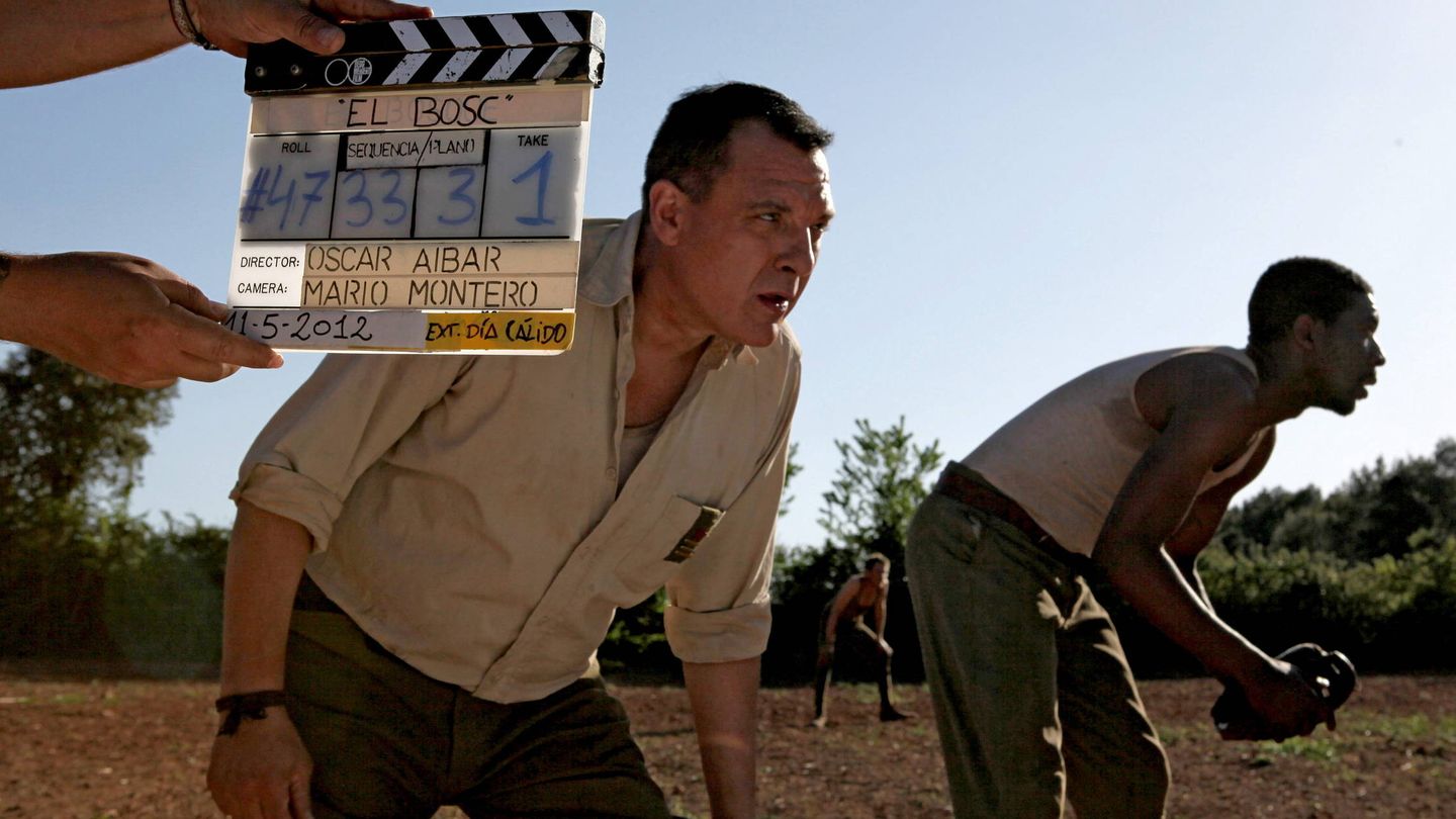 Tom Sizemore, durante el rodaje de la película 'El bosque'. (EFE/Andreu Català)