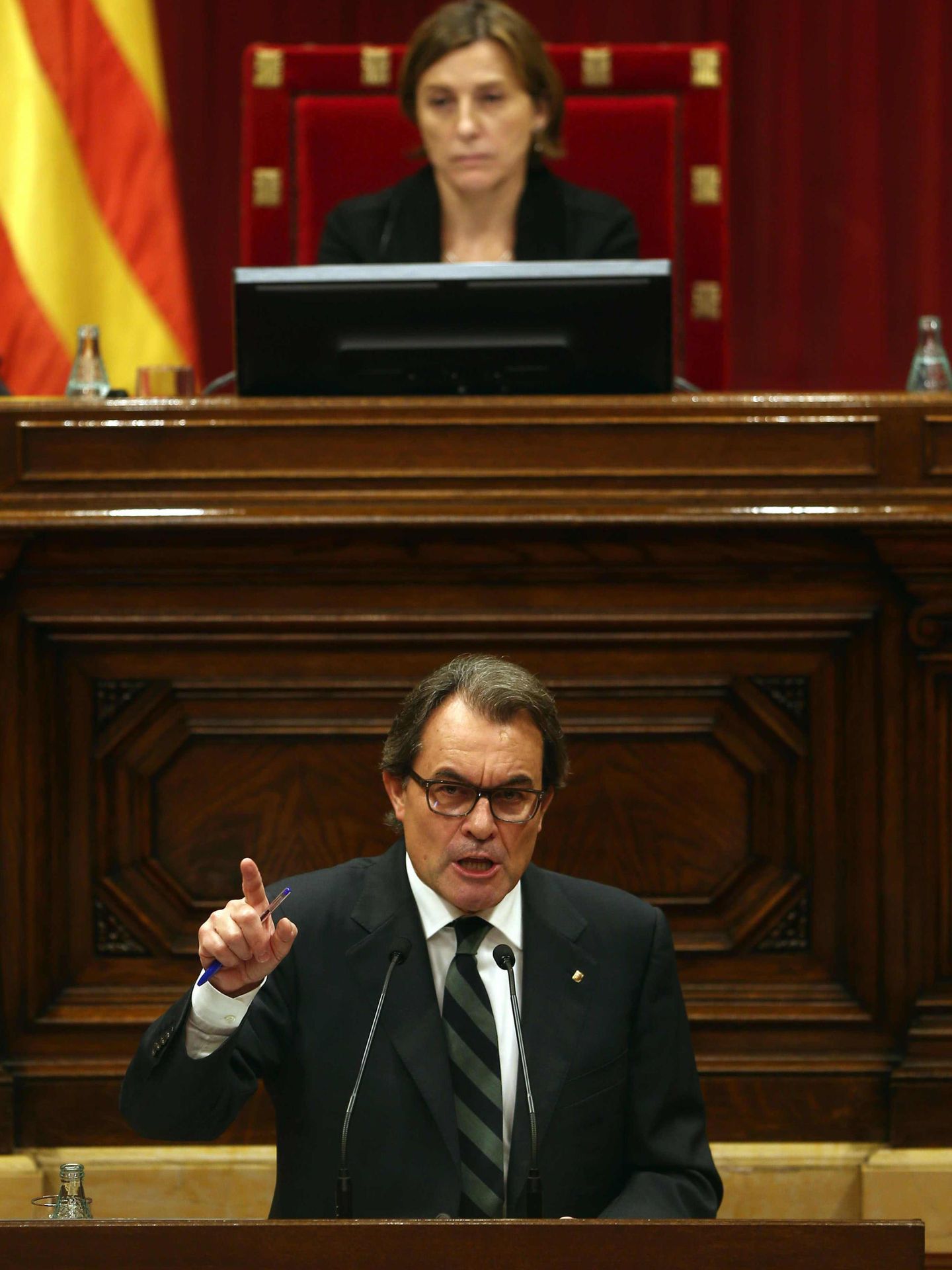 Artur Mas en el Parlament. (EFE)