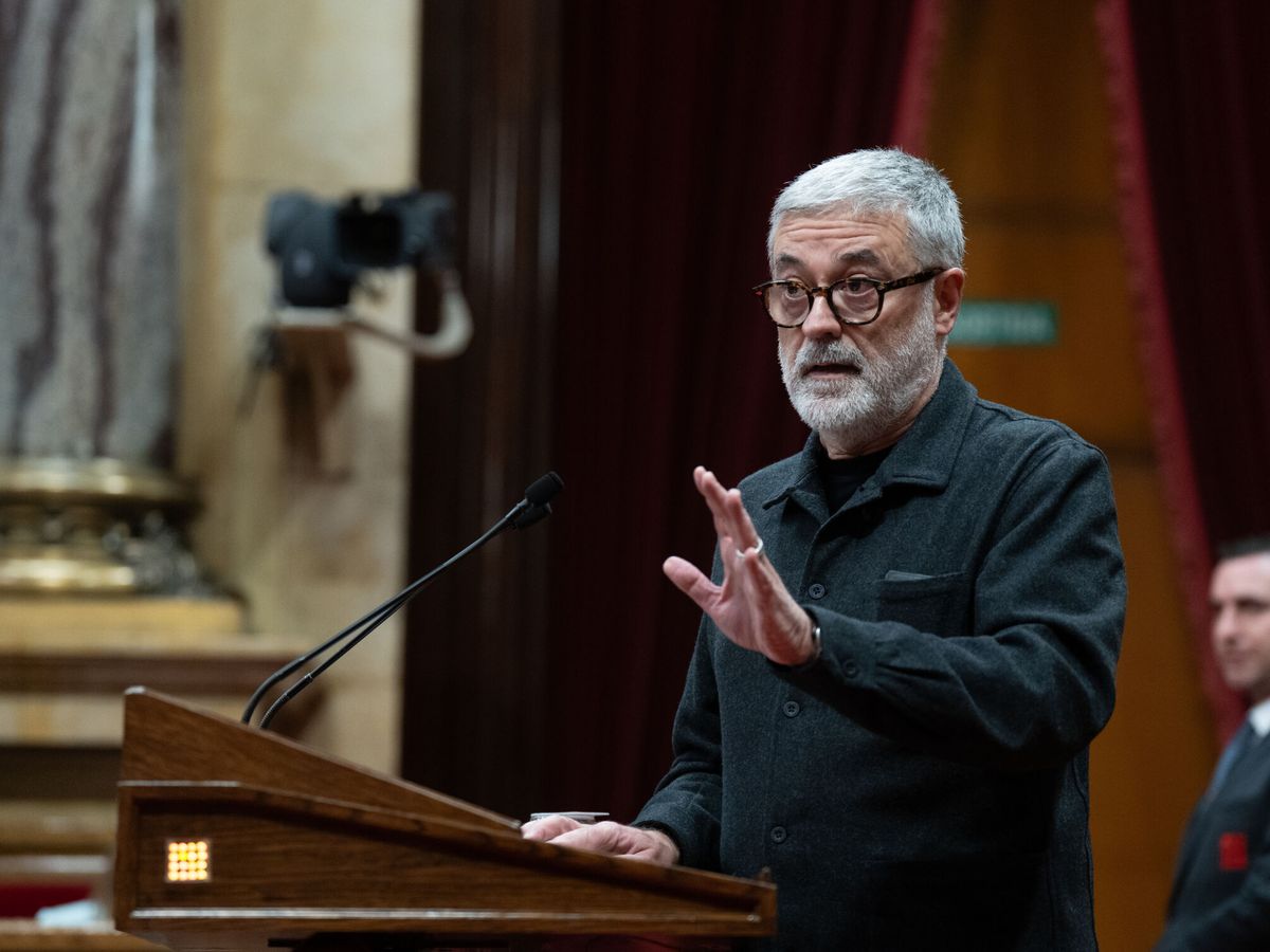 Foto: Carles Riera, líder de la CUP en el Parlament. (EP/David Zorrakino)