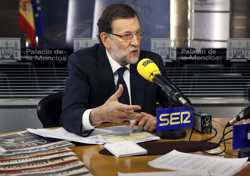 Foto: El presidente del Gobierno, Mariano Rajoy, en la entrevista de esta mañana (Efe)