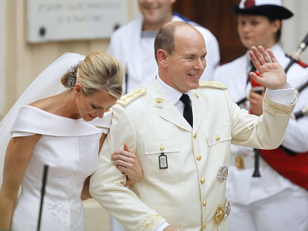 Foto: El príncipe Alberto y Charlène Wittstock. (EFE)