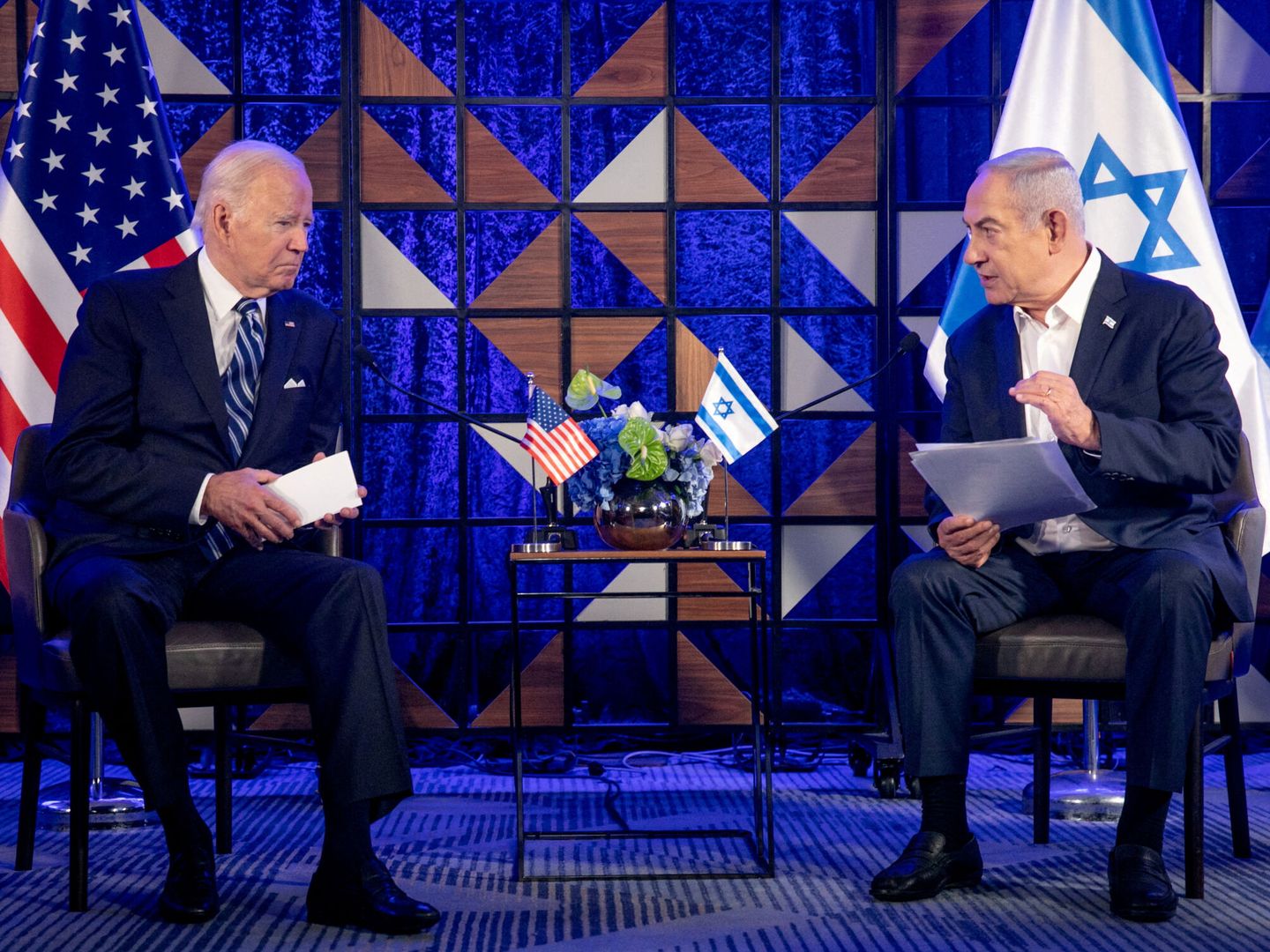 Biden y Netanyahu. (Reuters) 