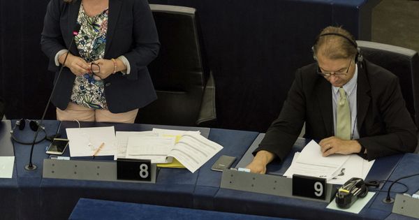 Foto: Elena Valenciano, el pasado 5 de julio en Estrasburgo, en un pleno de la Eurocámara. (EFE)