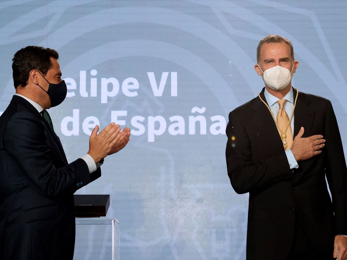 Foto: El rey Felipe VI, junto a Juanma Romero. (EFE)