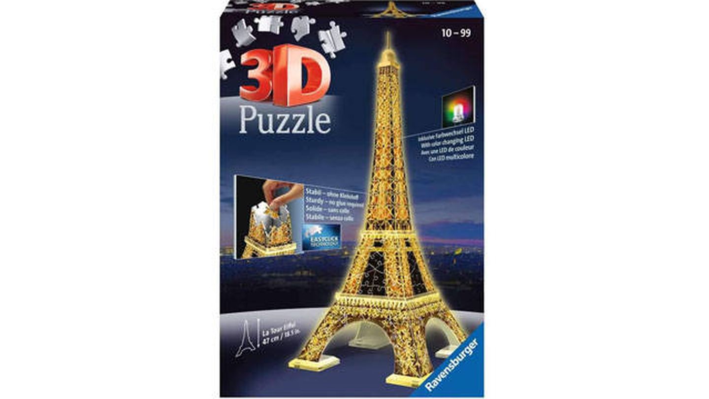 Puzzle de la Torre Eiffel de 216 piezas en 3D