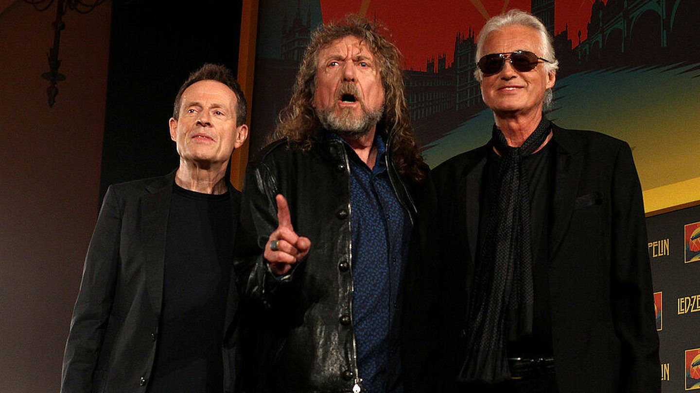 Los tres miembros supervivientes de Led Zeppelin. (Getty)