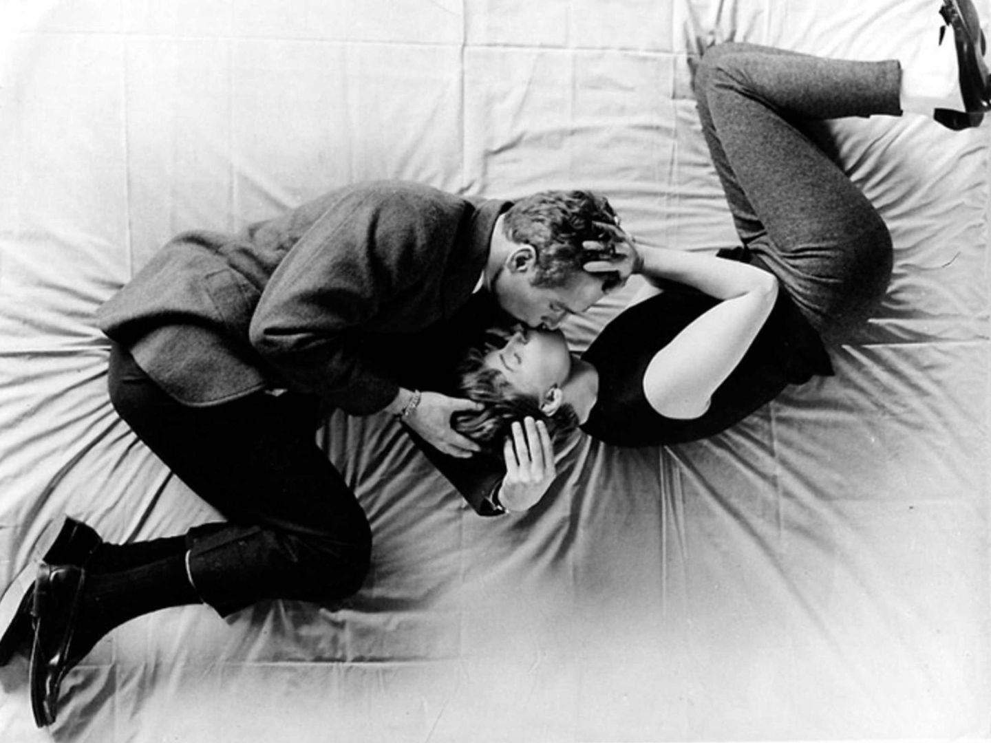 La rara avis de la pareja feliz de por vida (y encima en Hollywood): Joanne Woodward y Paul Newman. 