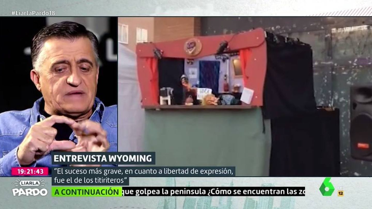 Wyoming, en el programa de Cristina Pardo. (Atresmedia).