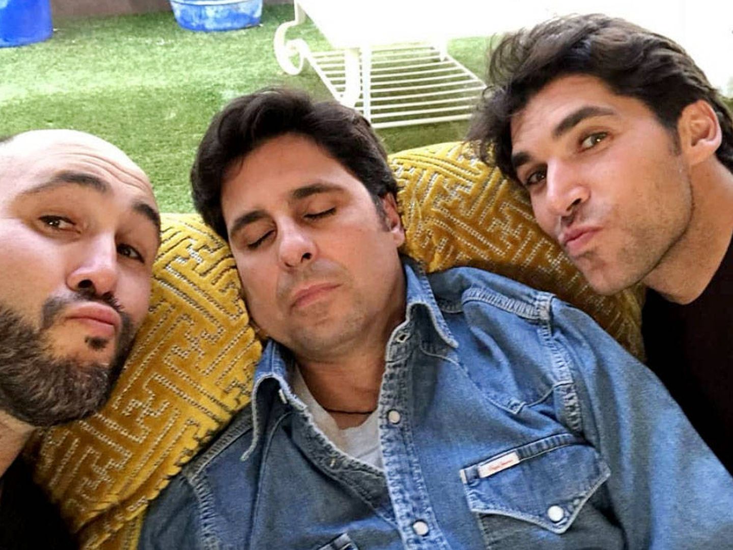 Los hermanos Rivera (Kiko, Fran y Cayetano), en una imagen de Instagram. 