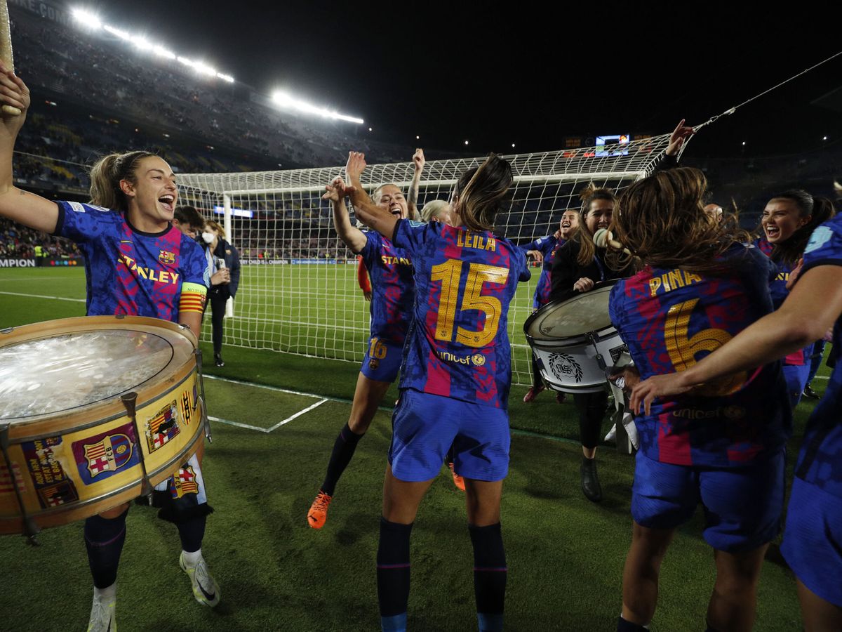 Foto: El Barcelona celebra el pase a semifinales. (REUTERS/Albert Gea)