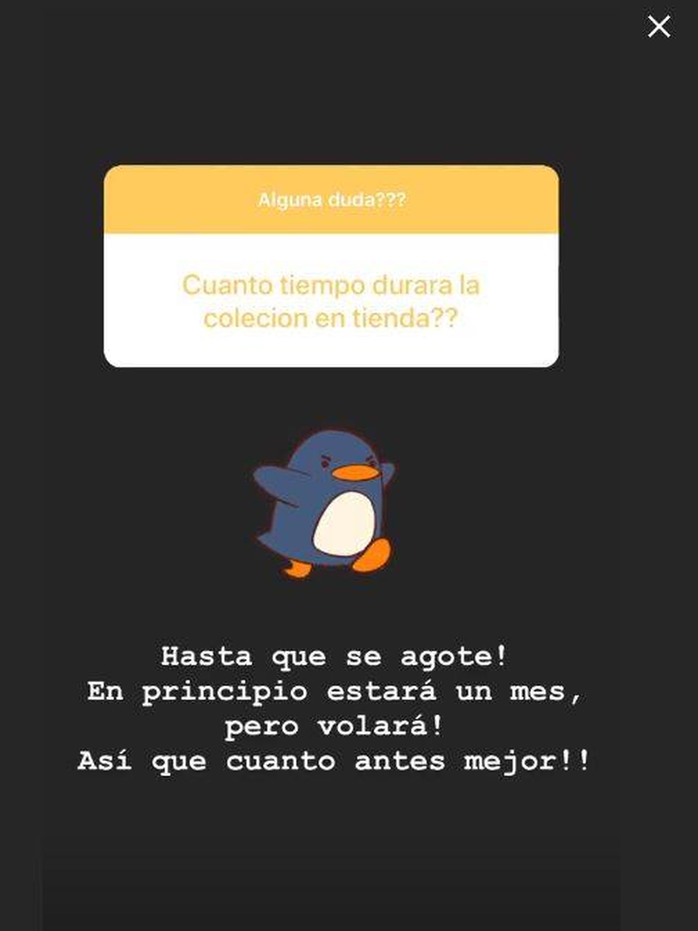Stories de Instagram de @primarkpr.es.