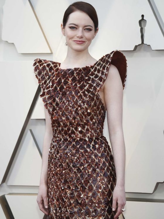 Emma Stone, en los Premios Oscar 2019. (Reuters)