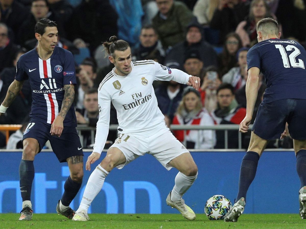 Foto: Gareth Bale, durante el Real Madrid-PSG de la quinta jornada de la Champions League. (EFE)