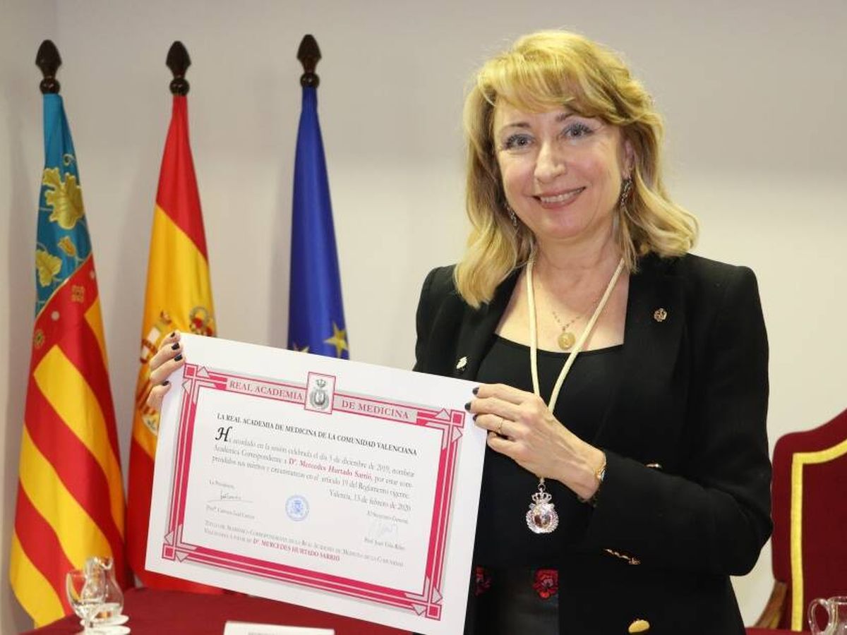 Foto: La presidenta del Colegio de Médicos de Valencia, Mercedes Hurtado. 