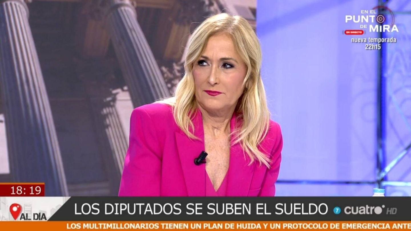 Cristina Cifuentes, colaboradora de 'Cuatro al día'. (Mediaset España)