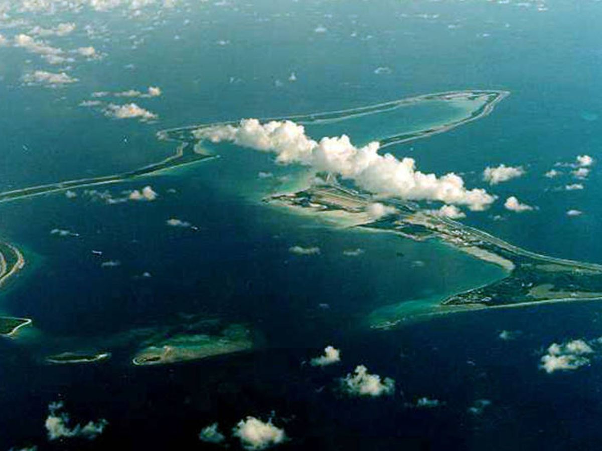 Foto: El atolón Diego García, el más grande del archipiélago de Chagos. (Reuters)