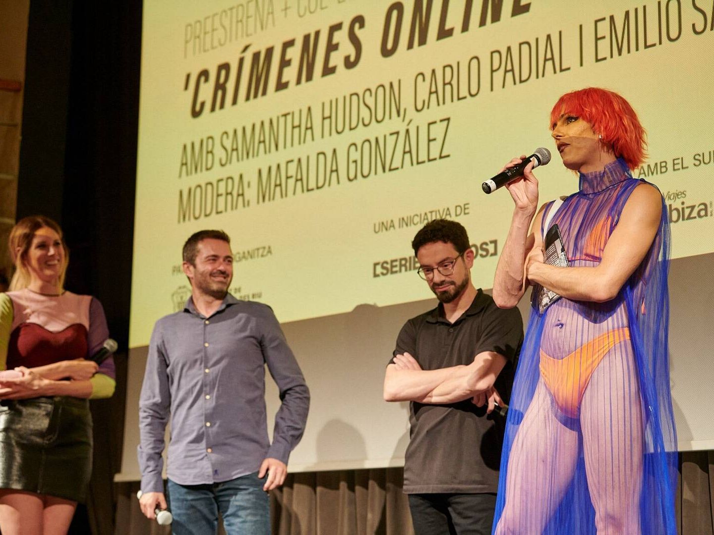 La presentación de 'Crímenes online' en el Serielizados Fest, en Ibiza. (Serielizados Fest)