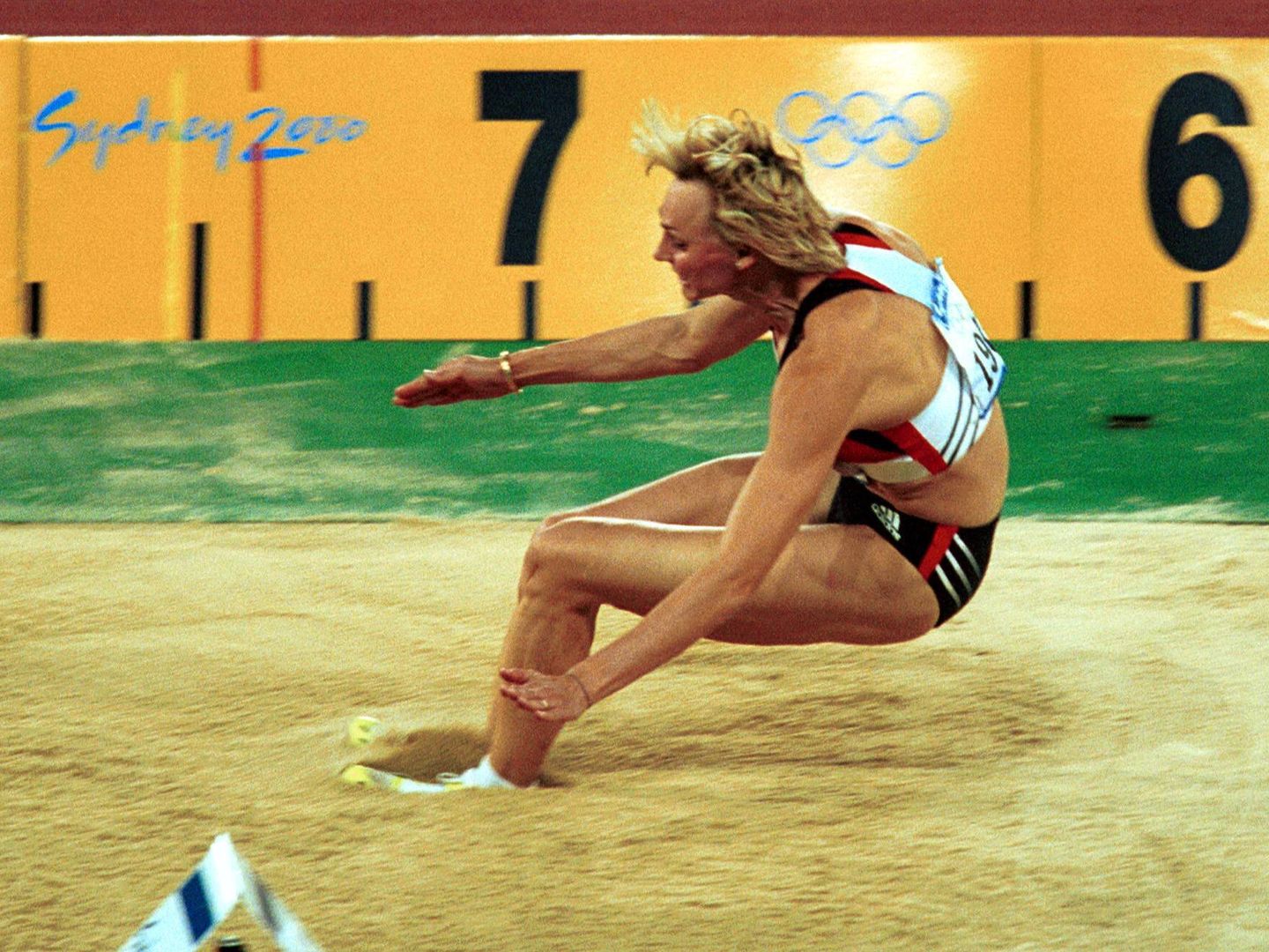 Heike Drechsler ganó en Sídney 2000 su segundo oro olímpico. (Imago)