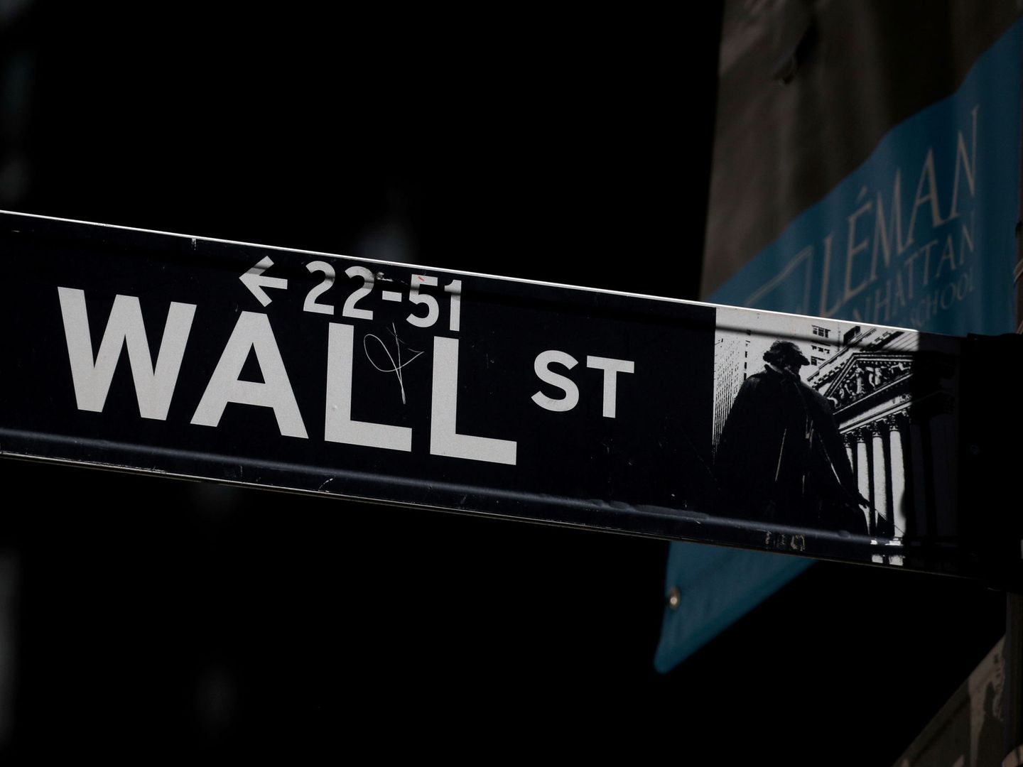 Placa de Wall Street, en Nueva York. (Reuters)