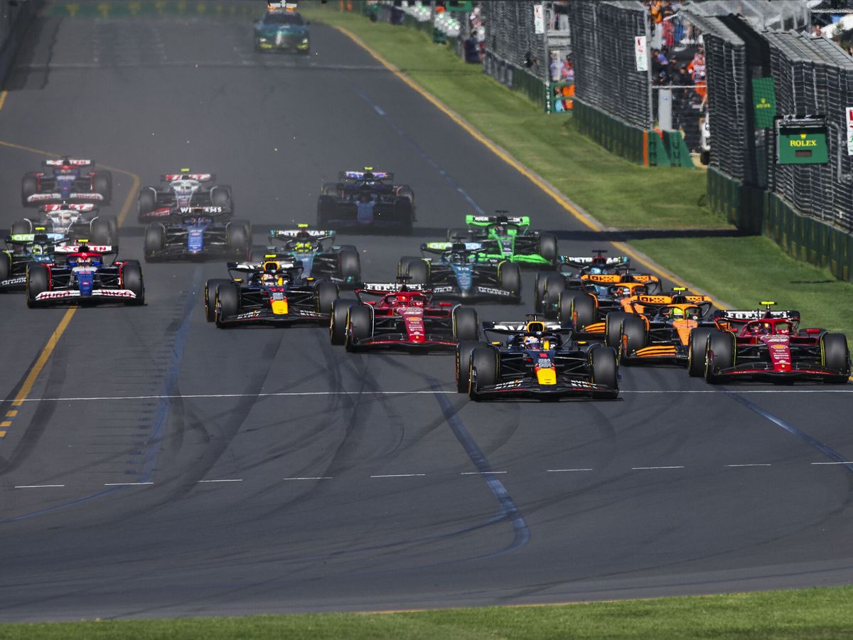 Foto: Salida del GP de Australia de F1 2024 (Xavi Bonilla / DPPIAFP7).