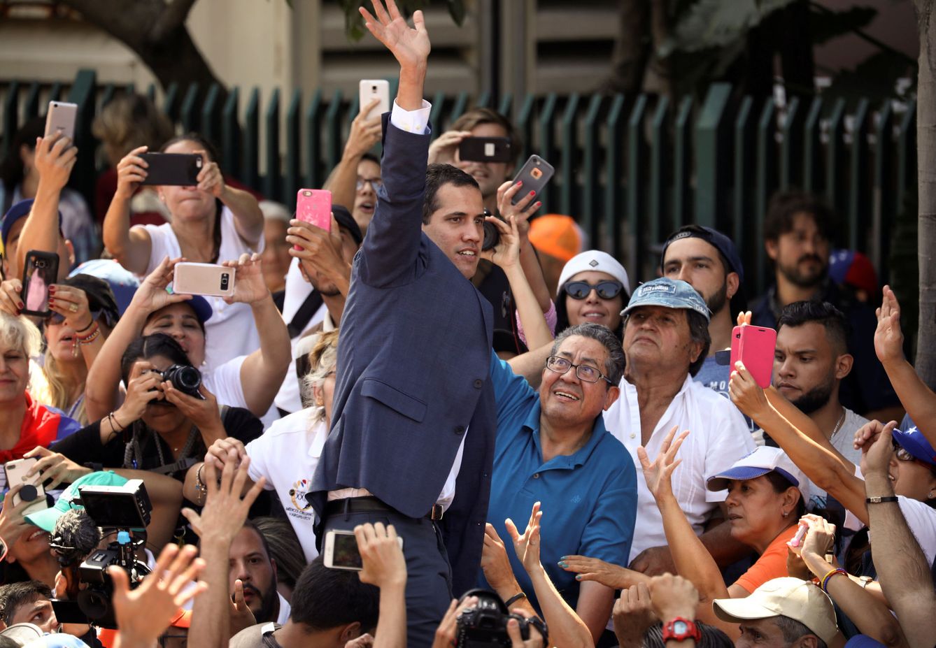 El presidente de la Asamblea Nacional, Juan Guaidó. (Reuters)