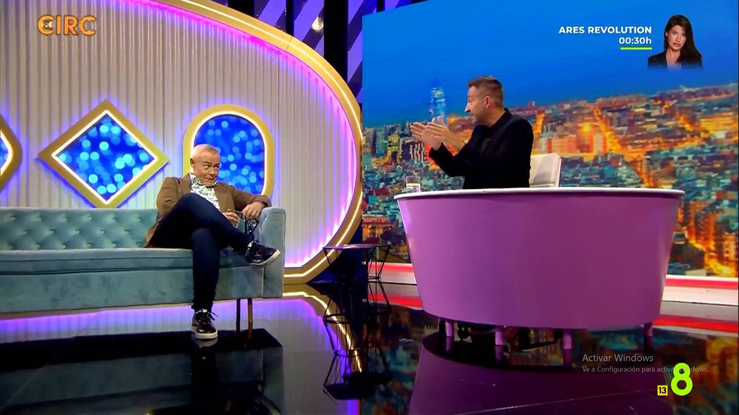 Jordi González junto a Frank Blanco en 'El Circ'. (TV8)