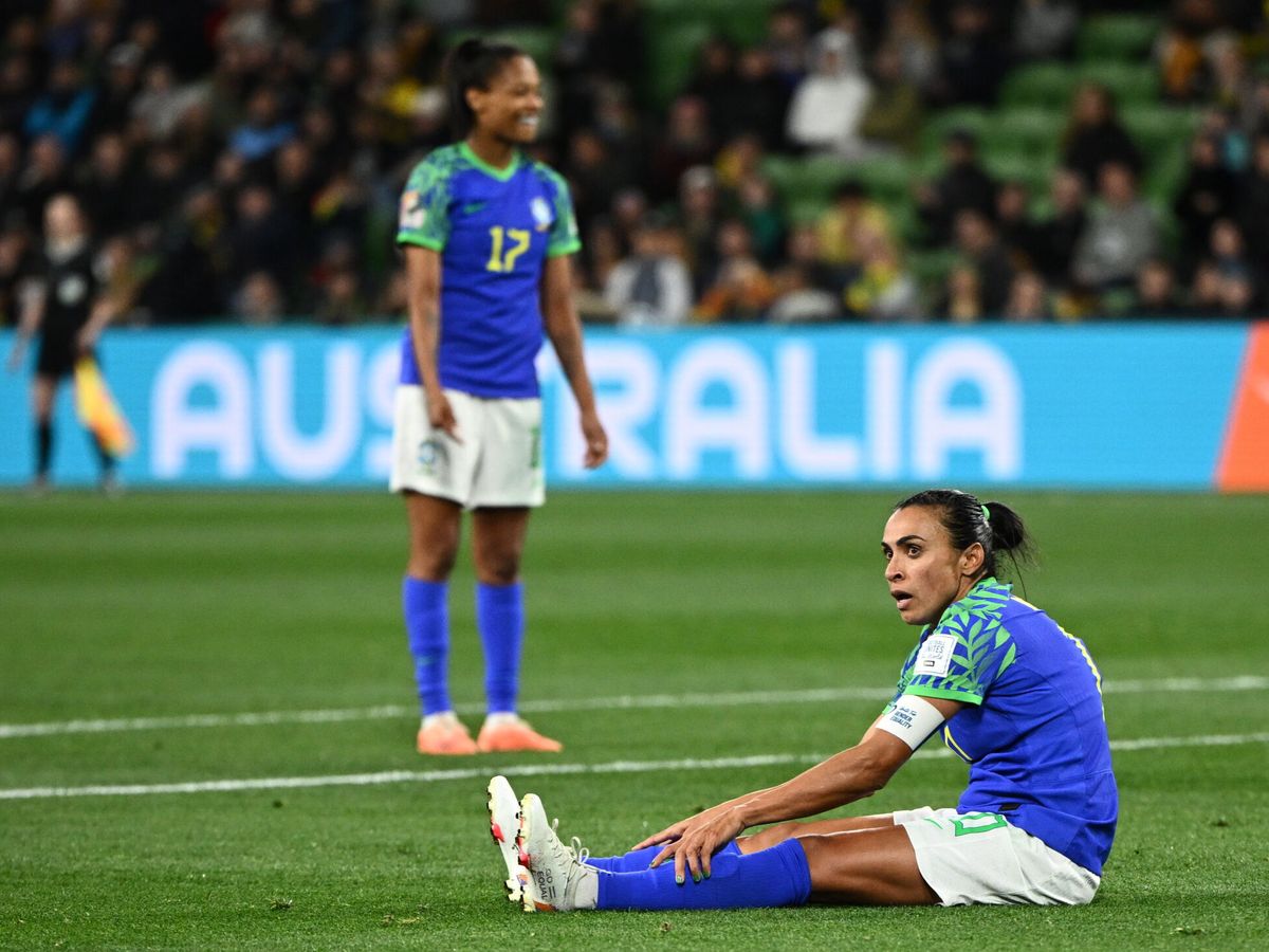 Foto: Brasil, eliminada del Mundial femenino. (EFE/EPA/Joel Carrett)
