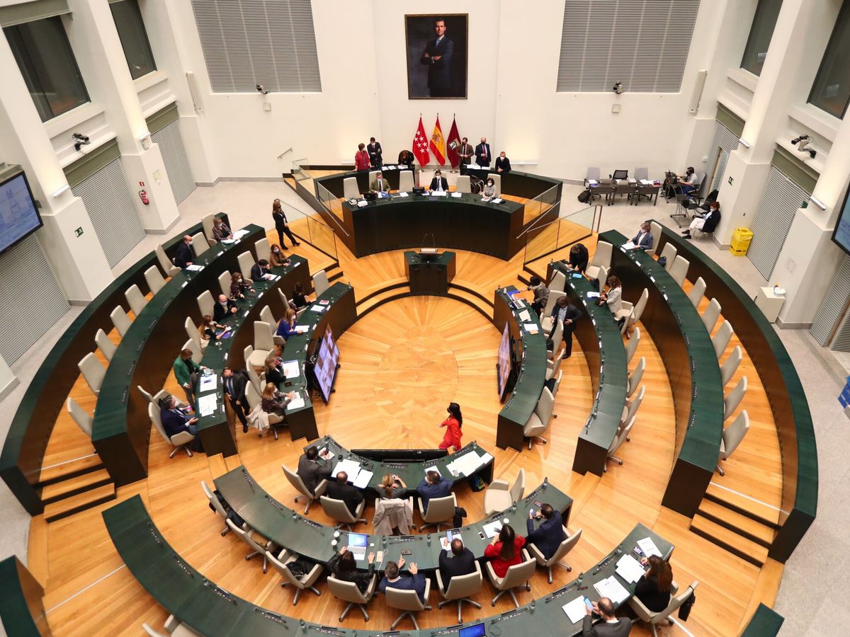 Foto: Vista general del pleno de Cibeles durante la votación de los presupuestos. (EFE/Miguel Oses)