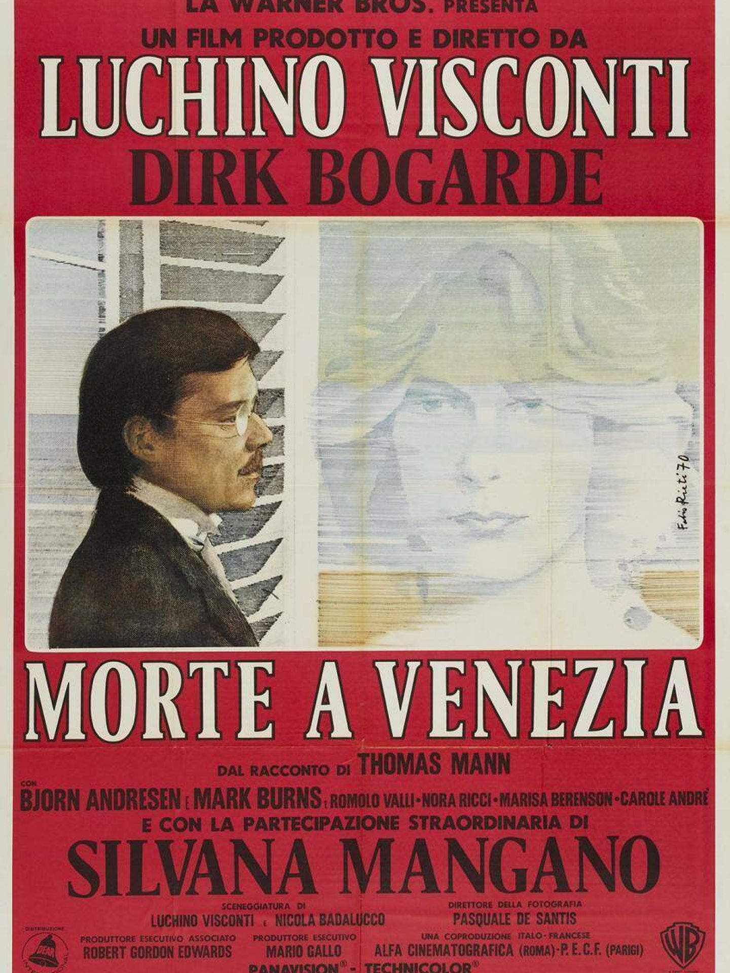 Cartel original italiano de 'Muerte en Venecia'