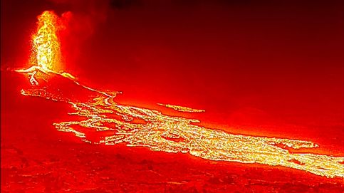 El volcán de La Palma, a vista de dron y visión térmica.