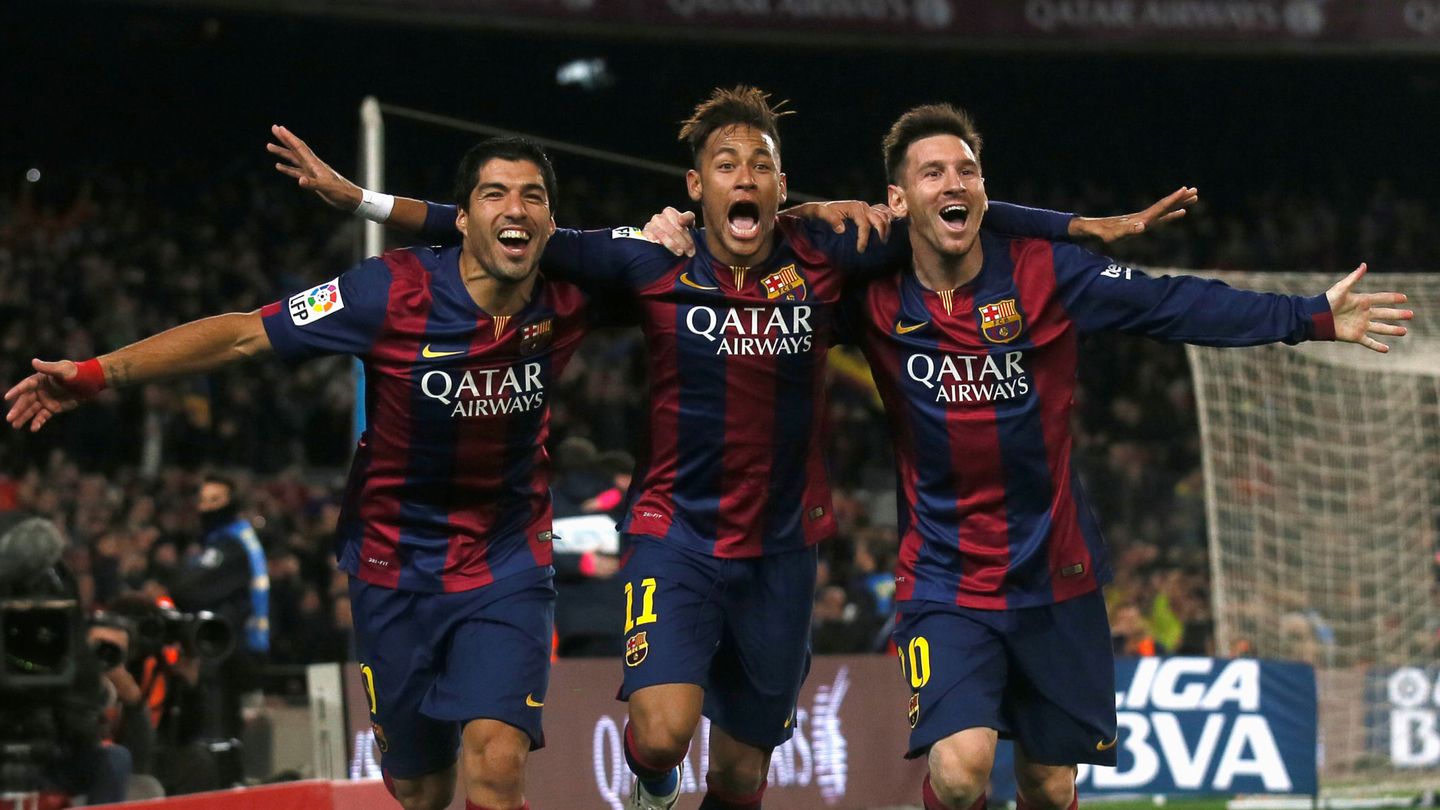 El tridente del Barça que todavía añoran los aficionados blaugranas. (Reuters)