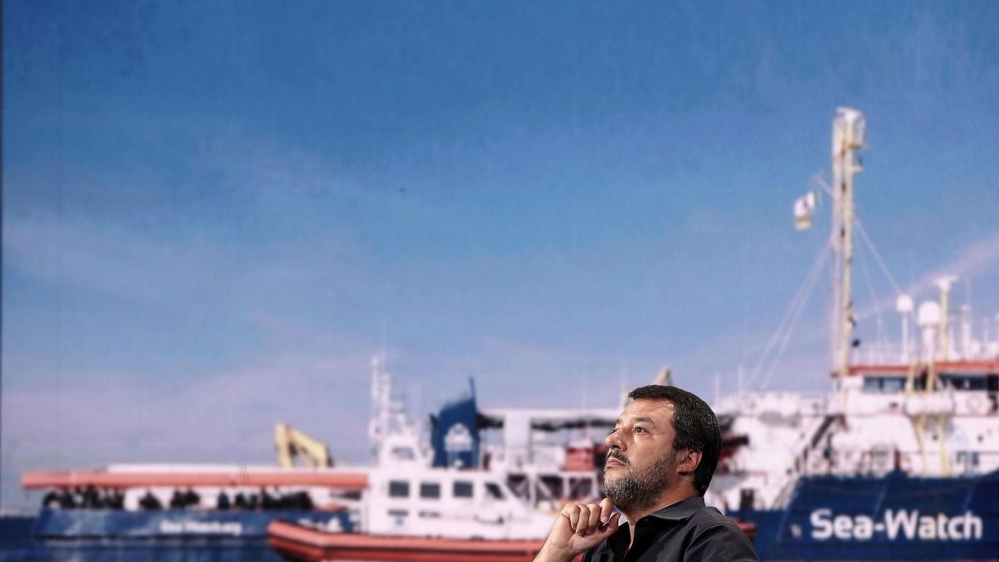 El vicepresidente del Gobierno y ministro de Interior italiano, Matteo Salvini. (EFE)