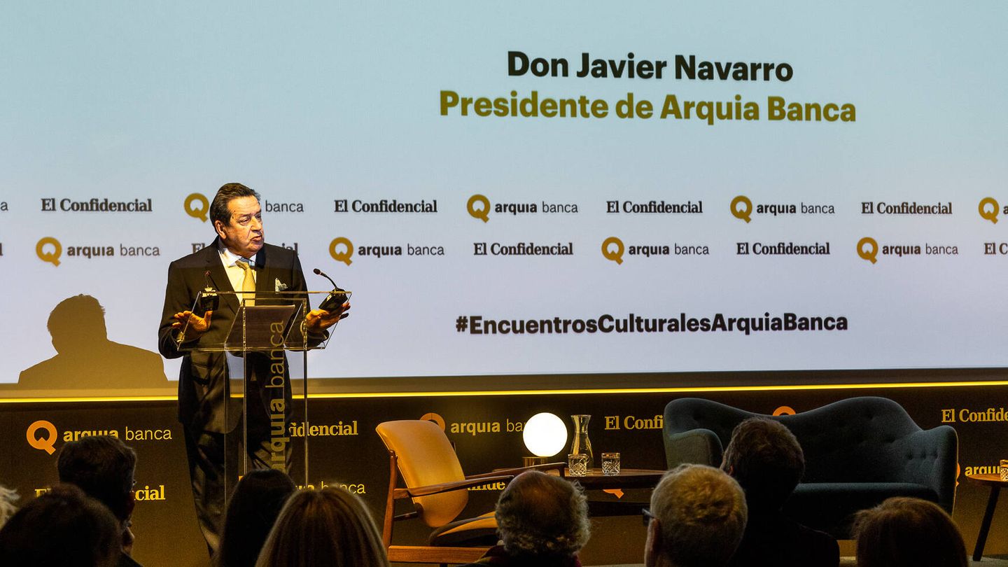 Javier Navarro, presidente de Arquia Banca, al inicio del encuentro.