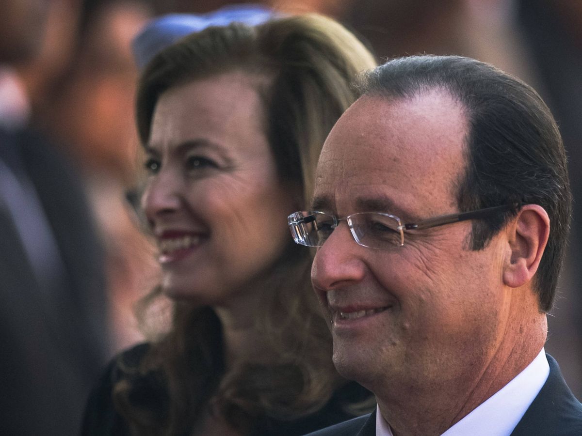 Foto:  Hollande, con su expareja, Valérie Trierweiler. (Getty)