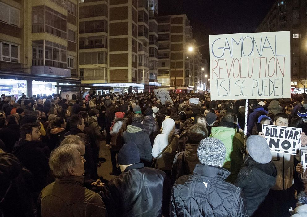 Foto: Manifestación en el Gamonal (Efe)