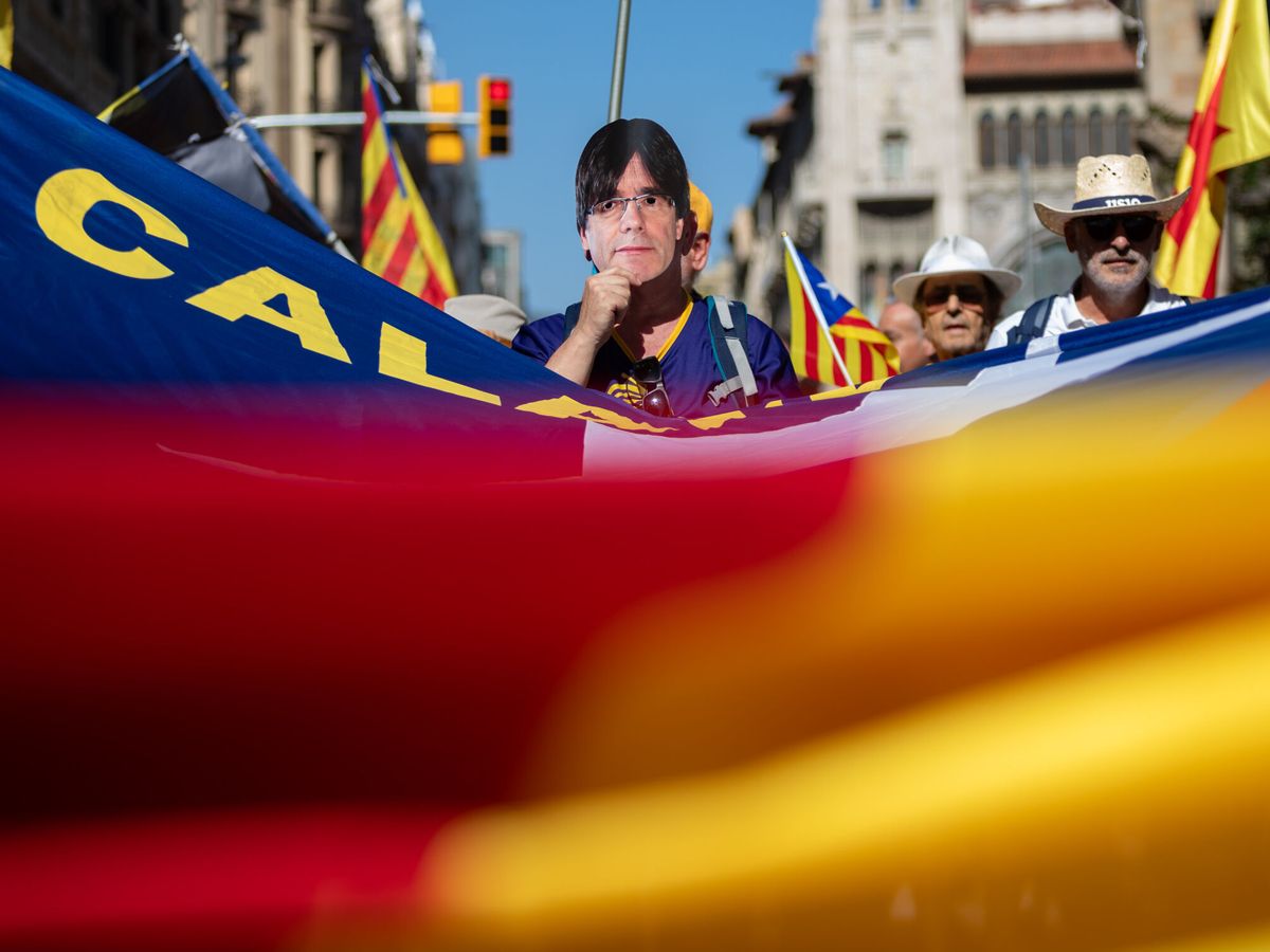Foto: Acto conmemorativo del 1-O de la Asamblea Nacional Catalana. (Europa Press/Kike Rincón)