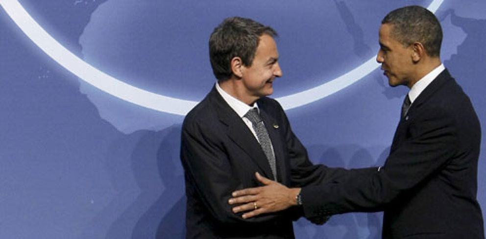 Foto: Zapatero y Obama, unidos en un cumpleaños planetario