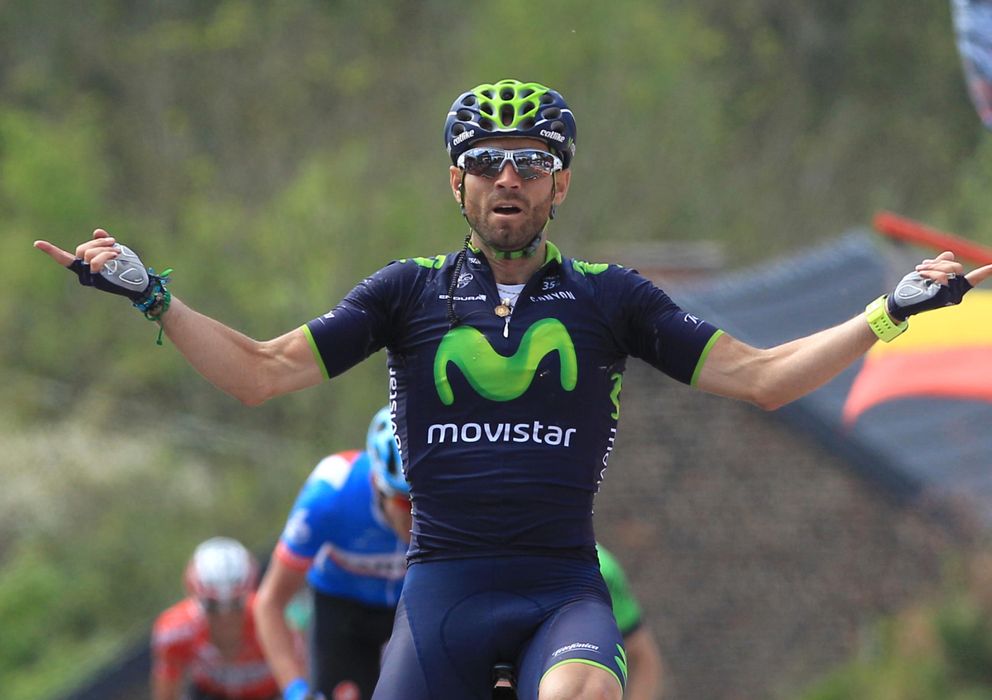 Foto: Alejandro Valverde conquista su segunda Flecha Valona con una increíble victoria en el Muro de Huy.