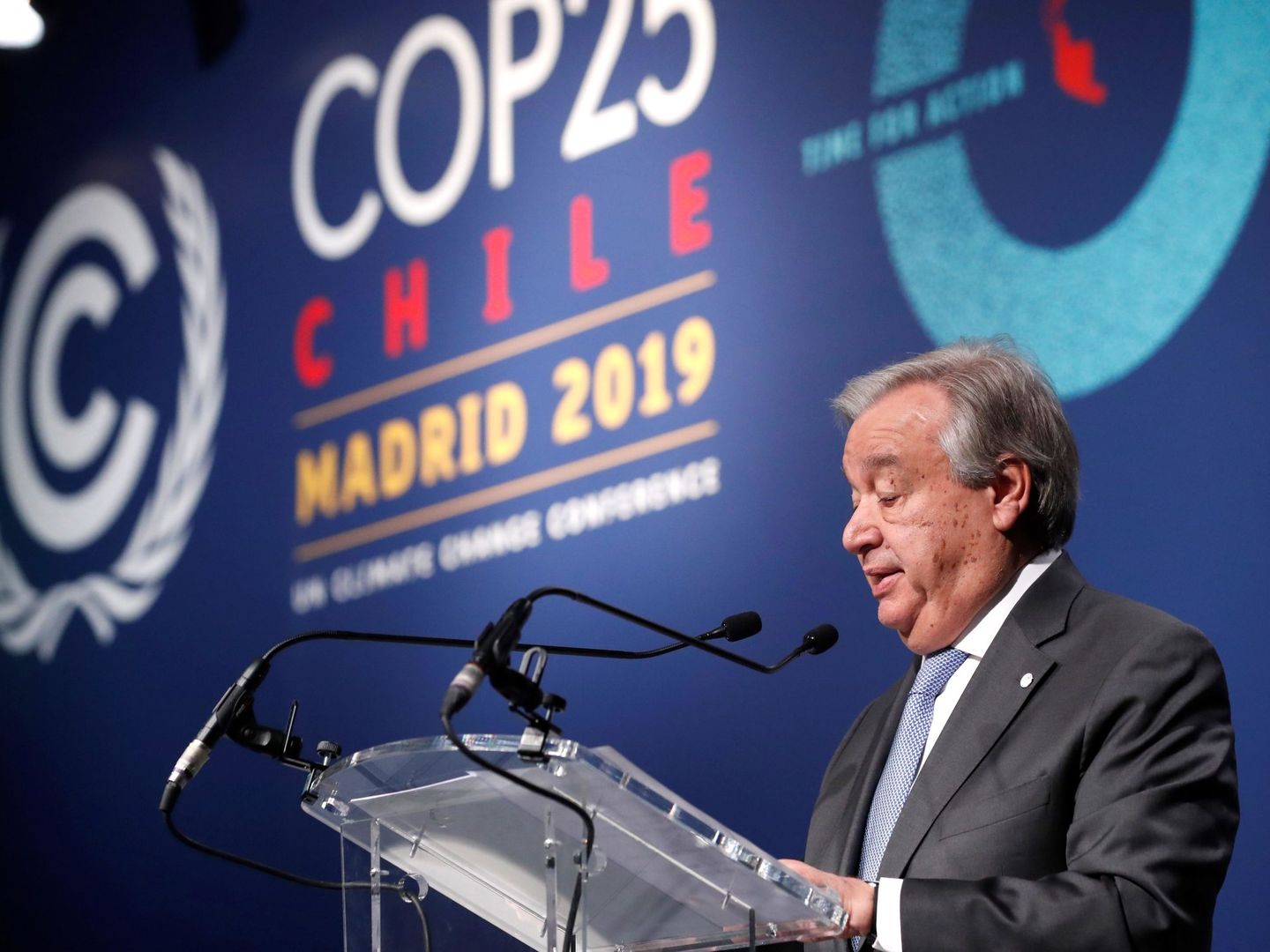 El secretario general de la ONU, António Guterres, en la COP25. (EFE)