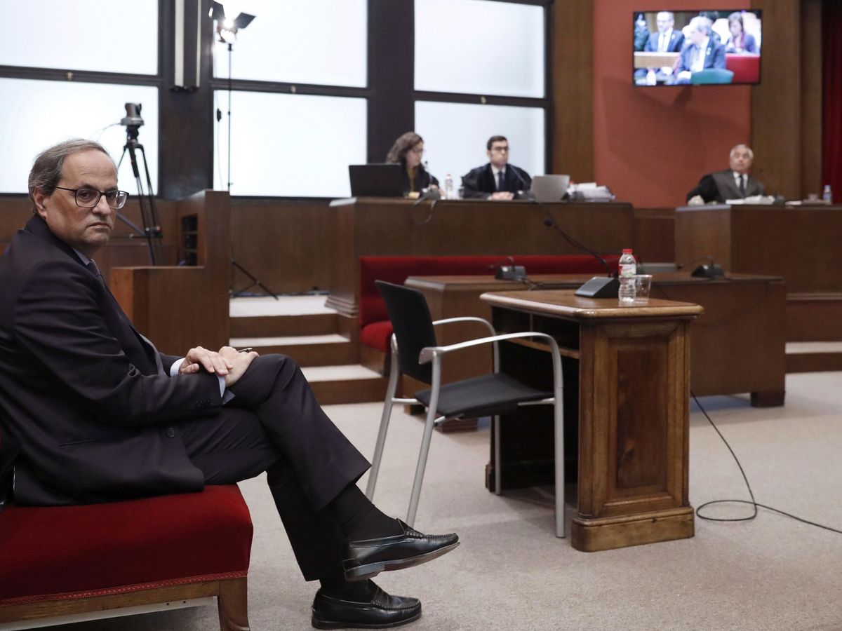 Foto: El juicio a Quim Torra. (EFE)