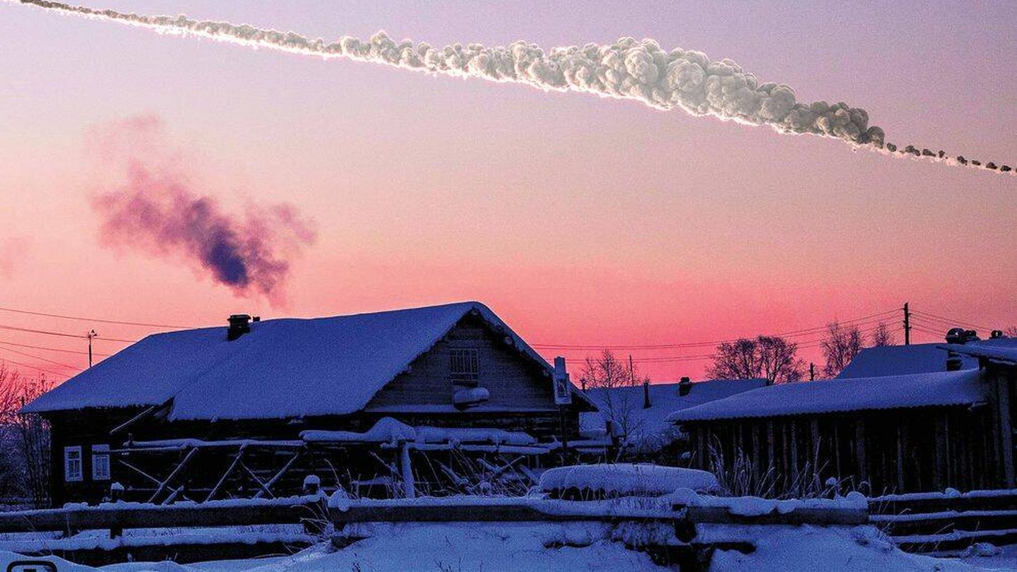 El meteorito Chelyabinsk explotó en el espacio aéreo ruso en 2013. (Sandia National Laboratories)