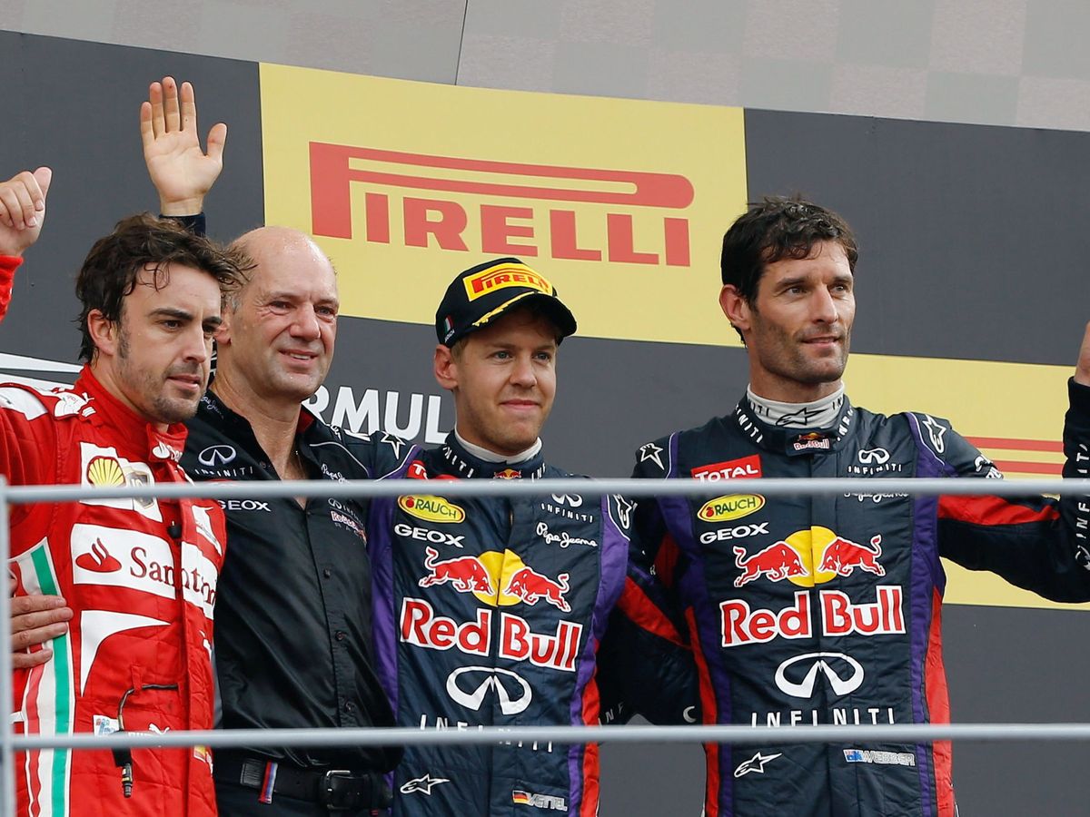 Foto: Ferrari le hizo la gran oferta a Newey con Alonso todavía en Ferrari. (EFE/Valdrin Xhemaj)