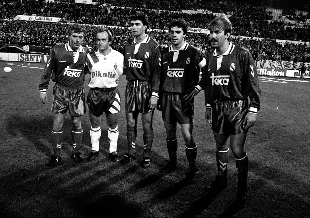 Foto: Zaragoza, 1992, la única vez que coincidieron todos de titular... pero en distintos equipos (Cordon Press)