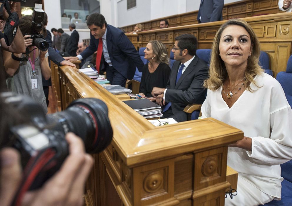 Foto: -La presidenta del Gobierno de Castilla-La Mancha en las Cortes (Efe)