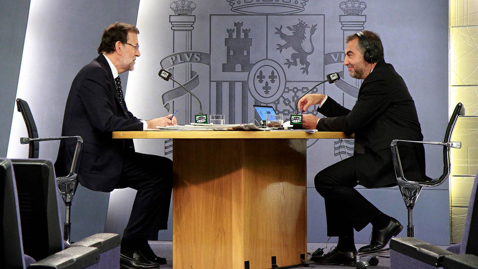 Foto: Mariano Rajoy, en una entrevista con Carlos Alsina en 'Más de uno'. (EC)