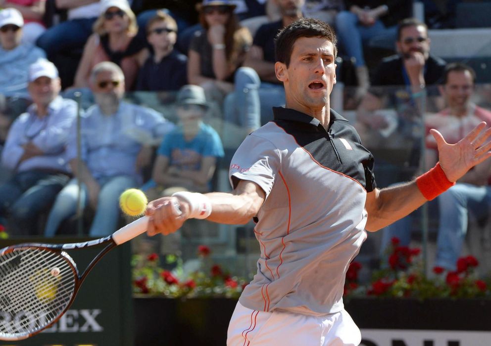 Foto: Novak Djokovic, primer finalista de Roma tras derrotar a Milos Raonic en semifinales.