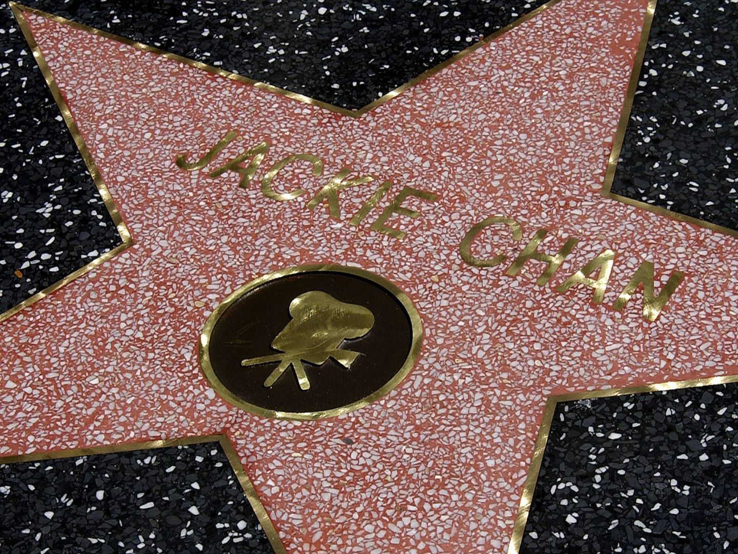 Su estrella en el Paseo de la Fama de Hollywood, que consiguió en 2002. (Getty)