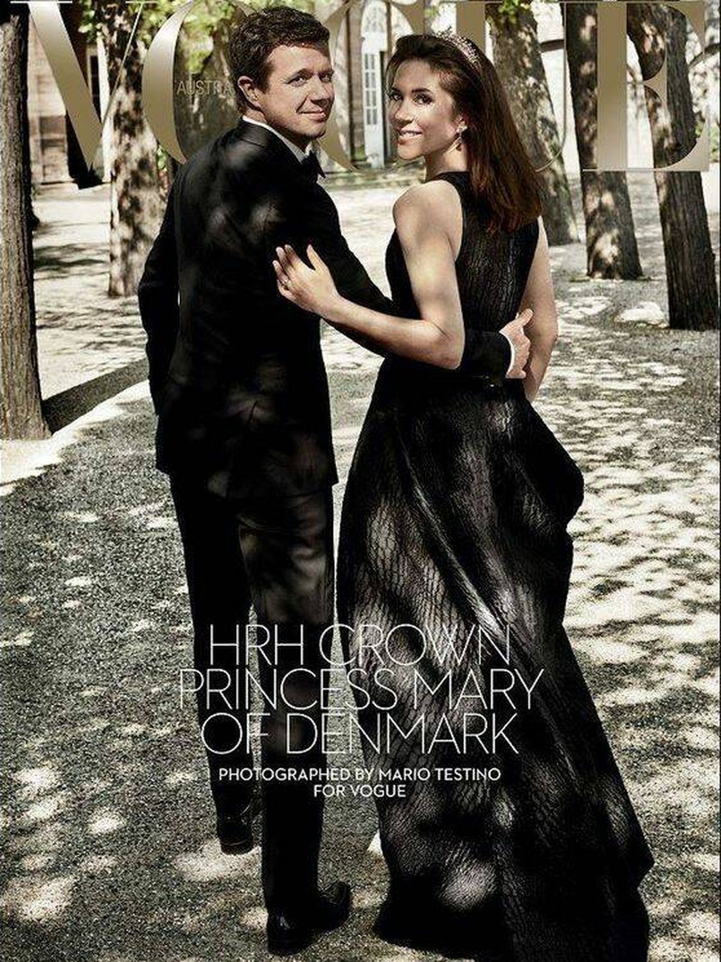 Federico y Mary, para la edición australiana de la revista 'Vogue'.