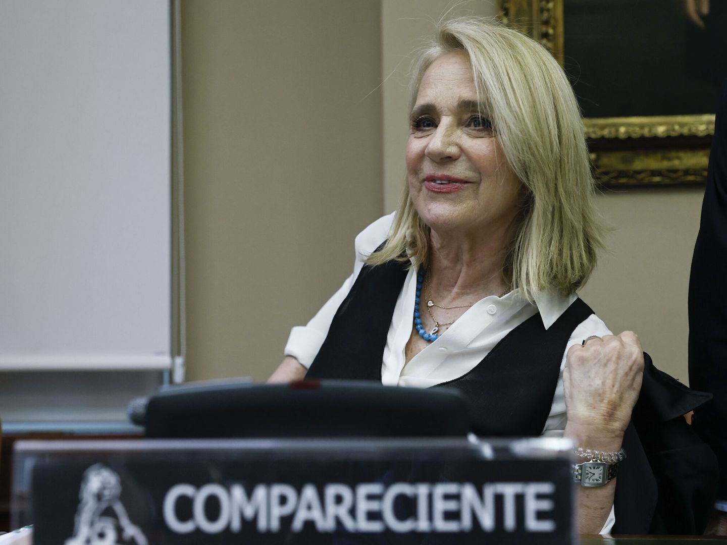 Elena Sánchez, en un Consejo de RTVE. (EFE/Fernando Alvarado)